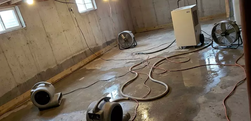Large-Scale Water Damage Cleanup in Waleska